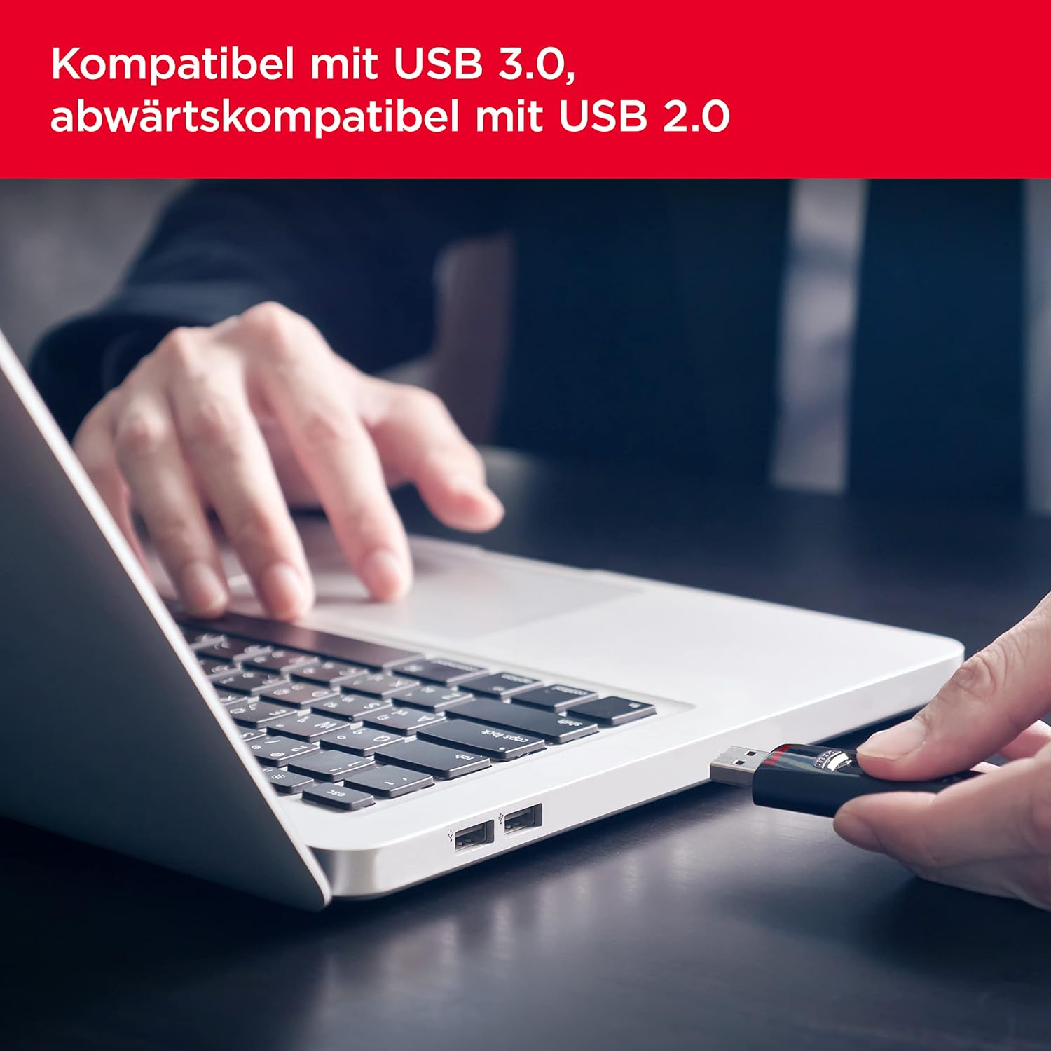 SanDisk Ultra USB 3.0 Flash-Laufwerk 512 GB (SecureAccess Software, Passwortschutz, Übertragungsgeschwindigkeit von bis zu 130 MB/s