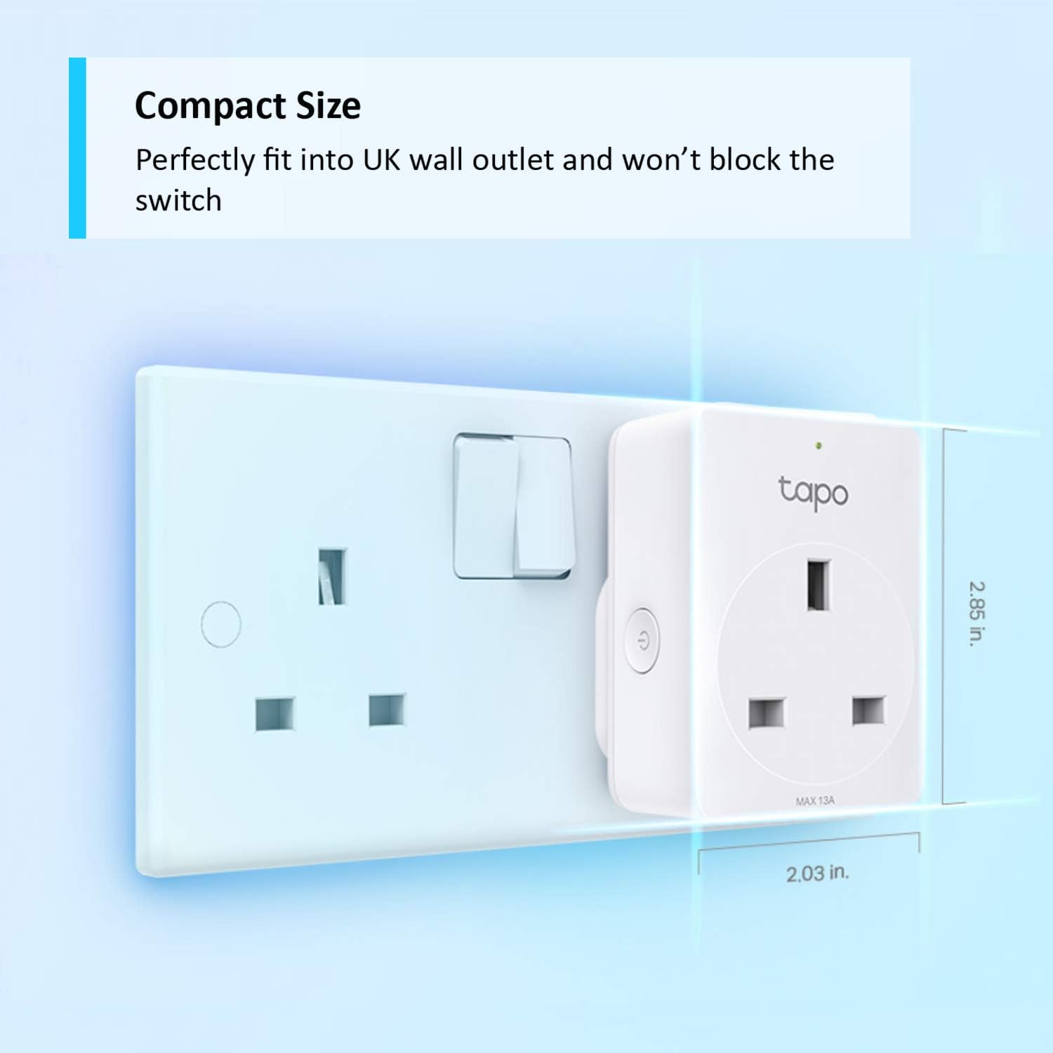 TP-Link Tapo Mini Smart WiFi SocketTwin Pack