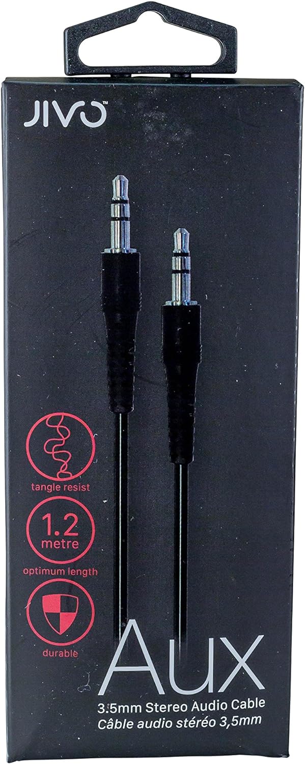 Jivo Aux Cable 3.5Mm To 3.5Mm Black
