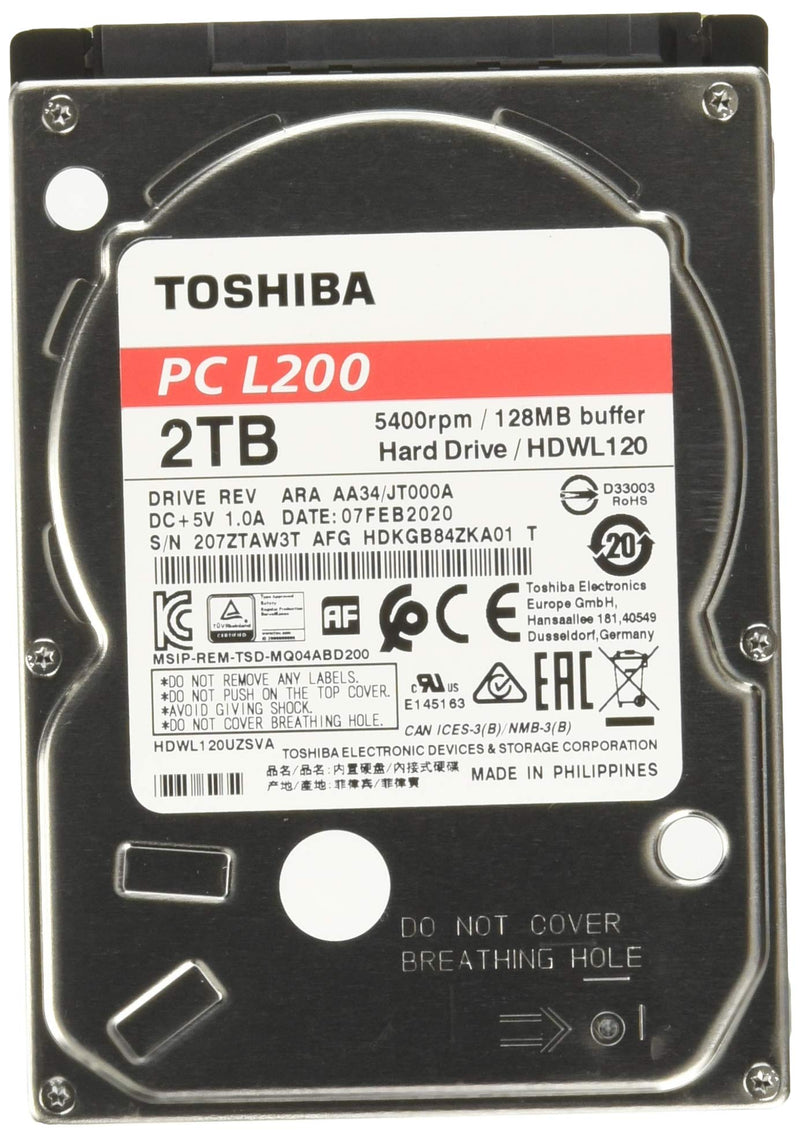 Toshiba L200 2.5" 2TB SATA 3