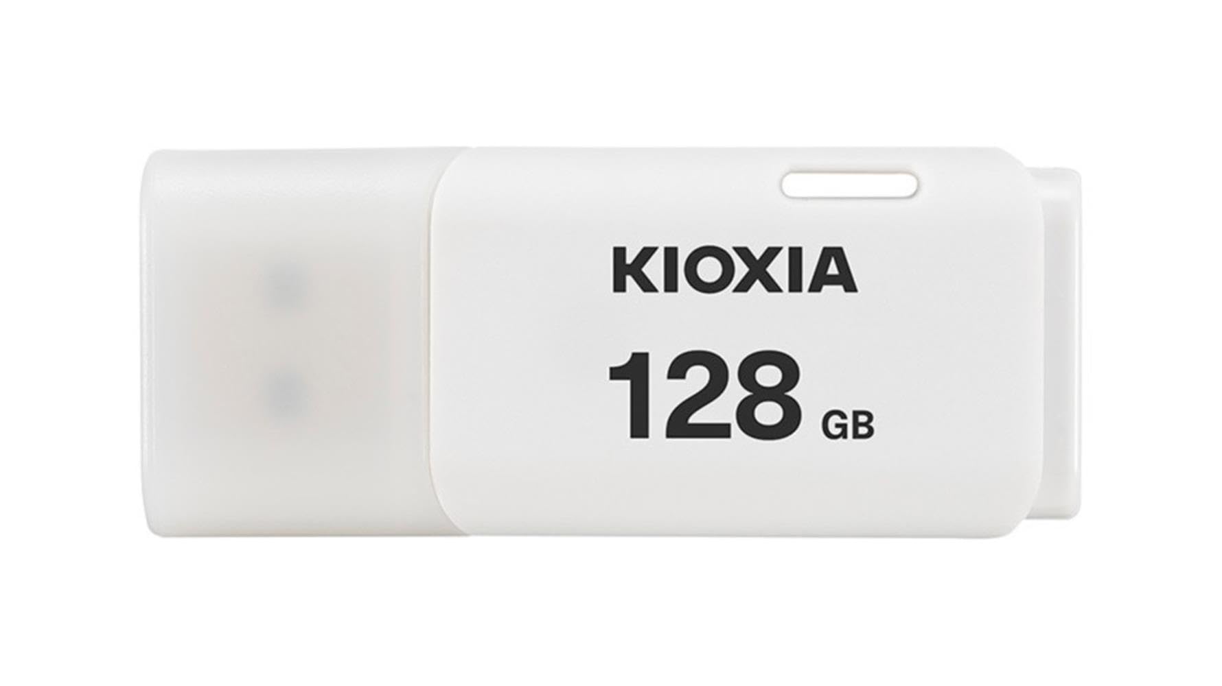 KIOXIA 128GB TransMemory U202 USB 2.0 Flash Drive, White