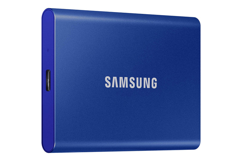 Samsung T7 Portable SSD - 1 TB - USB 3.2 Gen.2 External SSD Indigo Blue (MU-PC1T0H/WW