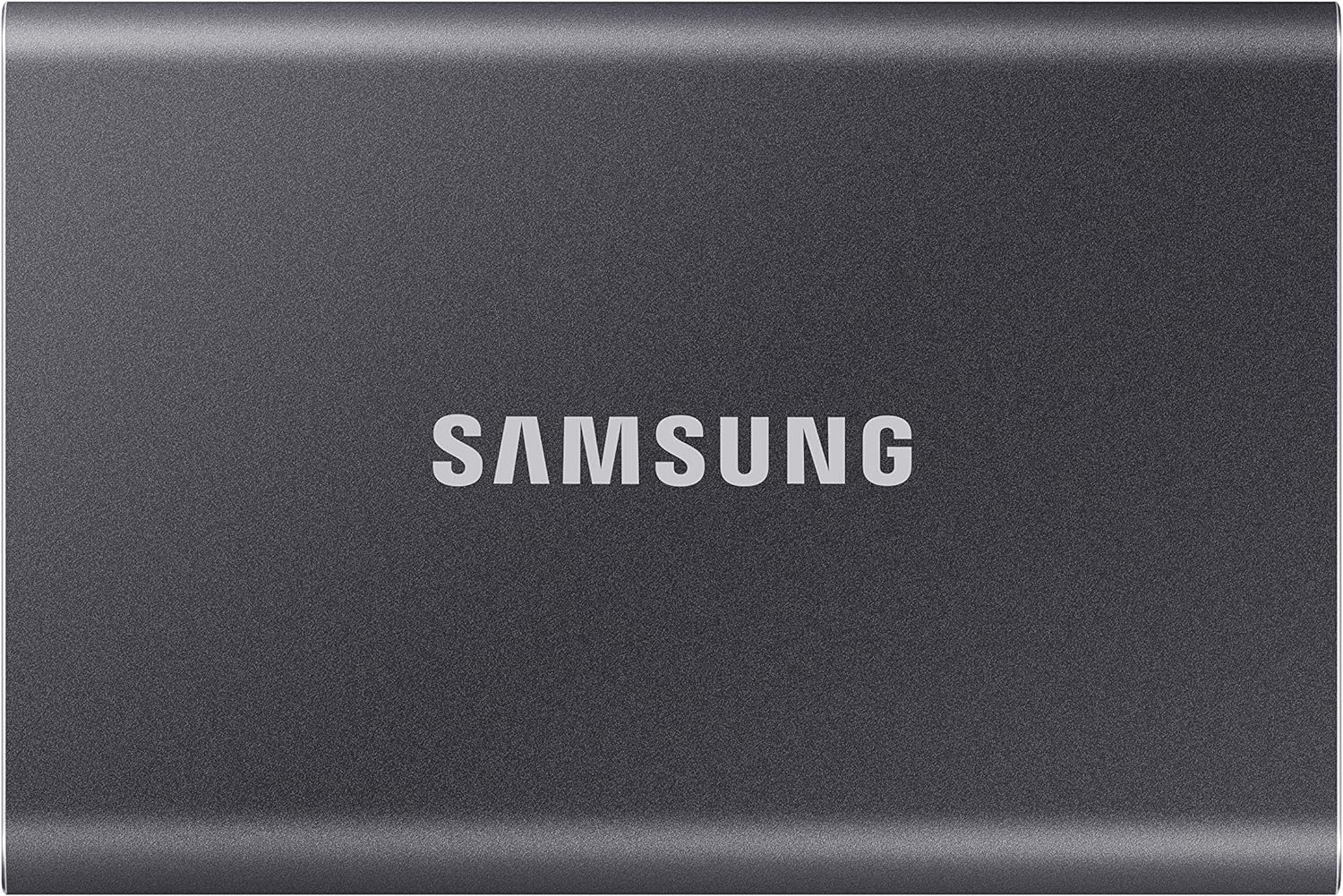 Samsung T7 Portable SSD - 1 TB - USB 3.2 Gen.2 External SSD Titanium Grey (MU-PC1T0T/WW