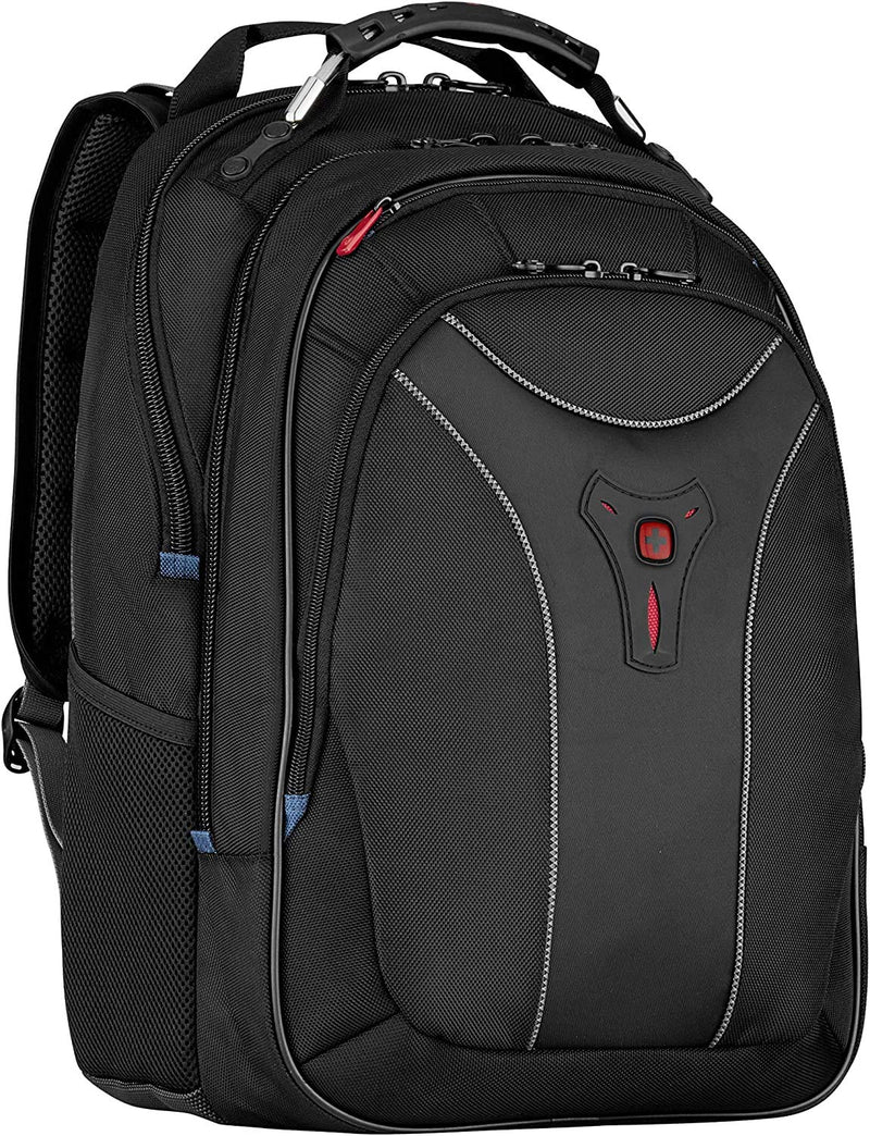 Wenger 600637 CARBON 17 Inch MacBook Pro Backpack, Padded Laptop Compartment with Case-Stabilising Platform in Blue {30 Litre}