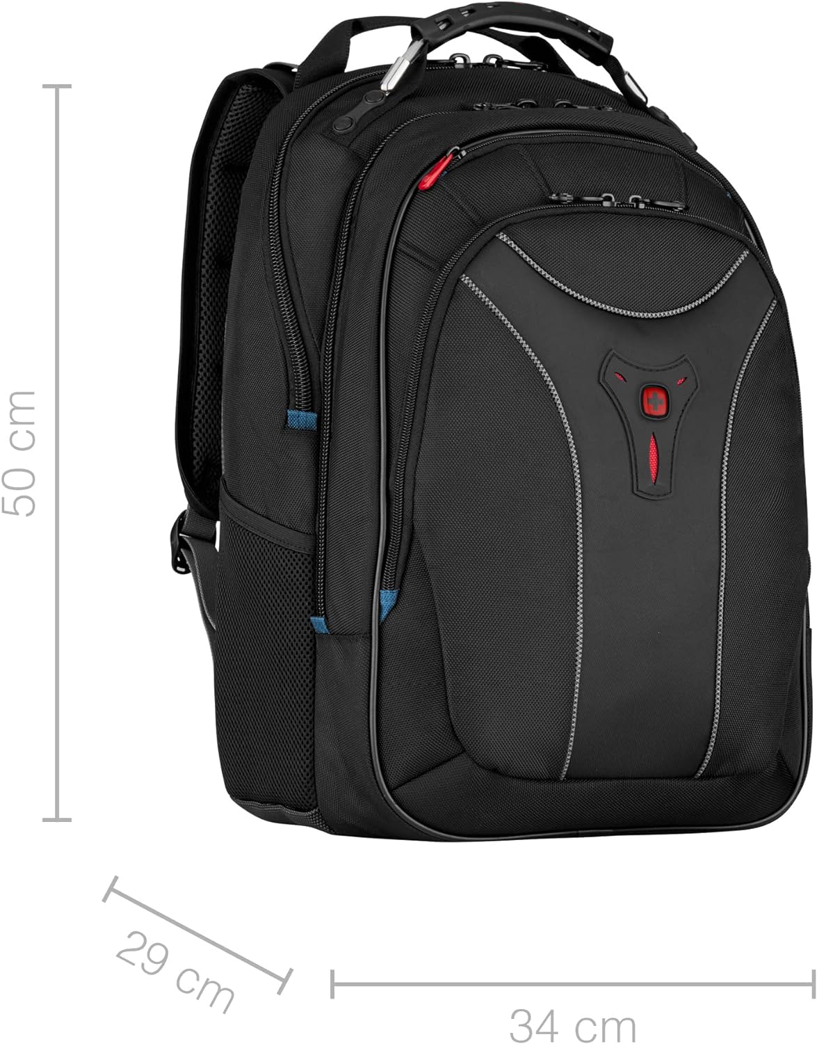 Wenger 600637 CARBON 17 Inch MacBook Pro Backpack, Padded Laptop Compartment with Case-Stabilising Platform in Blue {30 Litre}