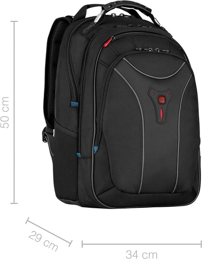 Wenger 600637 CARBON 17 Inch MacBook Pro Backpack, Padded Laptop Compartment with Case-Stabilising Platform in Blue {30 Litre}