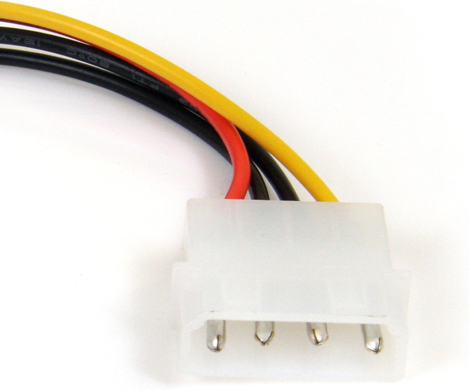 StarTech.com 6in 4 Pin LP4 to Right Angle SATA Power Cable Adapter - LP4 to SATA - 6in LP4 to SATA Cable - 4 pin to SATA (SATAPOWADAPR