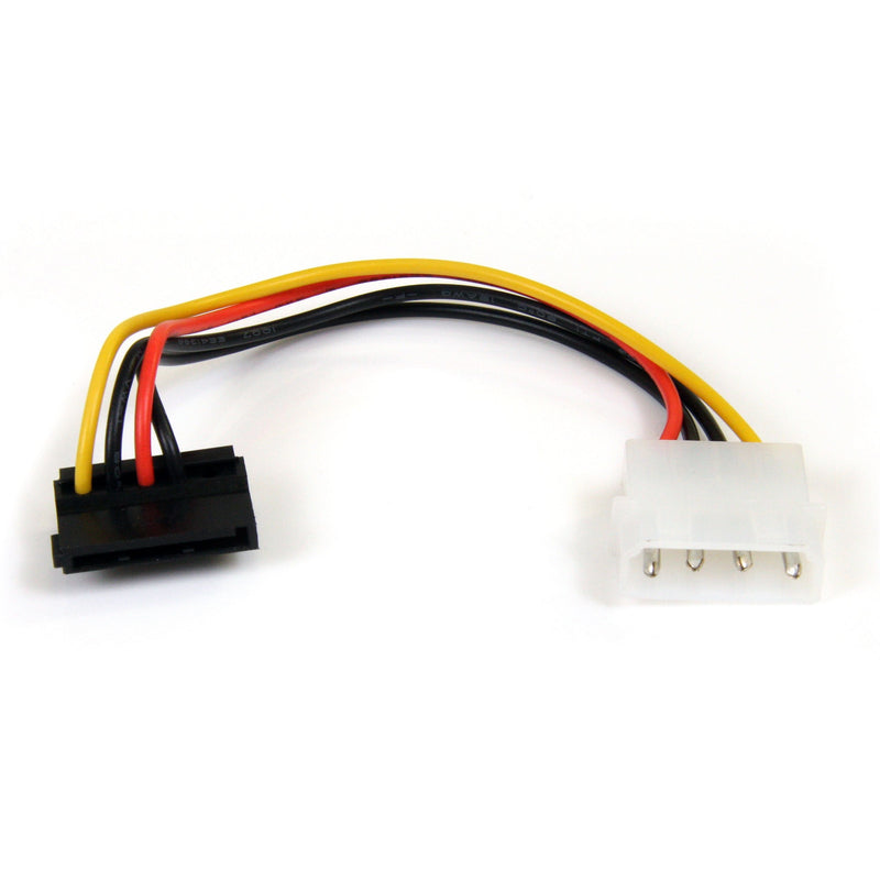 StarTech.com 6in 4 Pin LP4 to Right Angle SATA Power Cable Adapter - LP4 to SATA - 6in LP4 to SATA Cable - 4 pin to SATA (SATAPOWADAPR