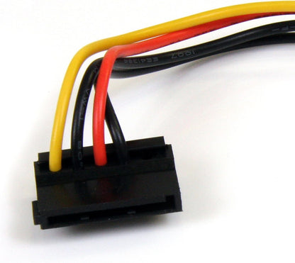 StarTech.com 6in 4 Pin LP4 to Right Angle SATA Power Cable Adapter - LP4 to SATA - 6in LP4 to SATA Cable - 4 pin to SATA (SATAPOWADAPR
