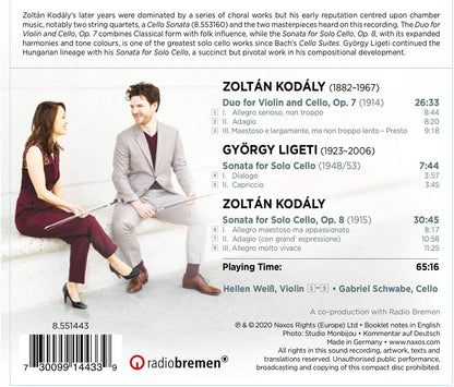 Sonata for Solo Cello/Duo for Violin and Cello