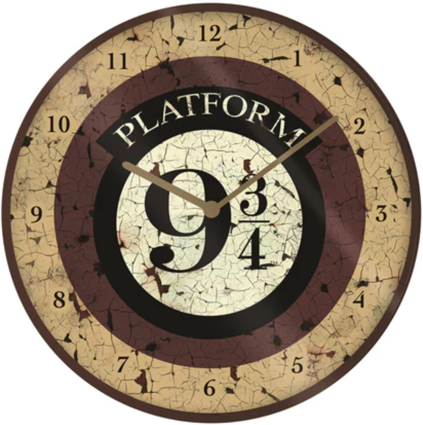Harry Potter Platform 9¾ 10" Wall Clock in Gift Box-Official Merchandise, Multi-Coloured