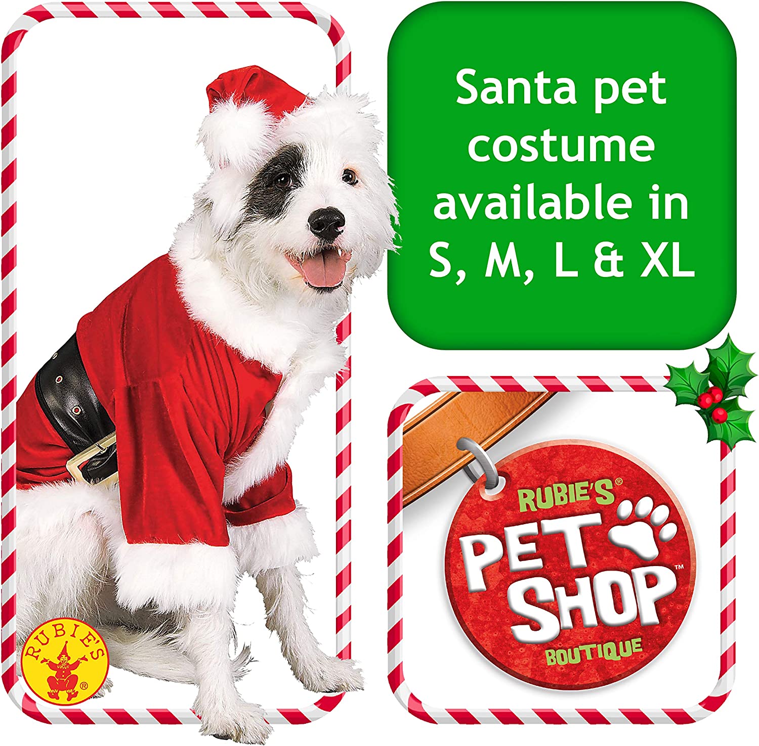 Rubie's - Disfraz de Navidad para Mascotas