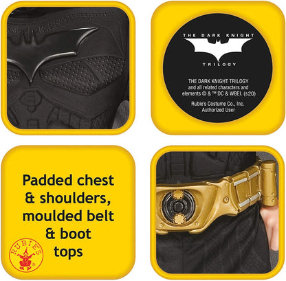 Rubie's Official DC Comics Dark Knight Rises Batman Adult Costume, Deluxe Muscle Chest Style