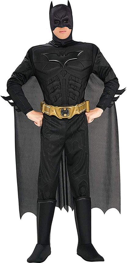 Rubie's Official DC Comics Dark Knight Rises Batman Adult Costume, Deluxe Muscle Chest Style