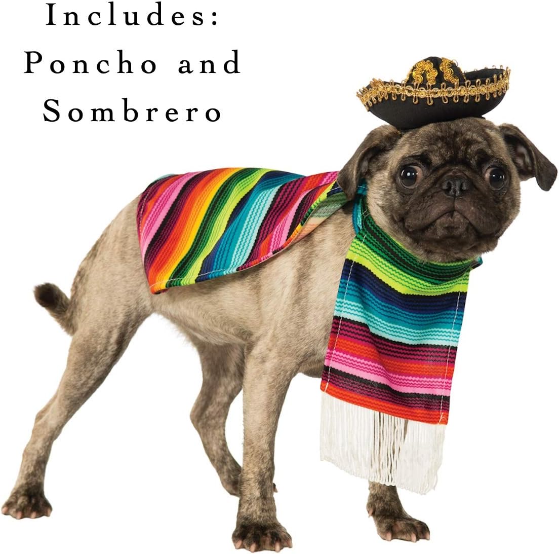 Rubie's Official Pet Dog Costume, Mexican Serape