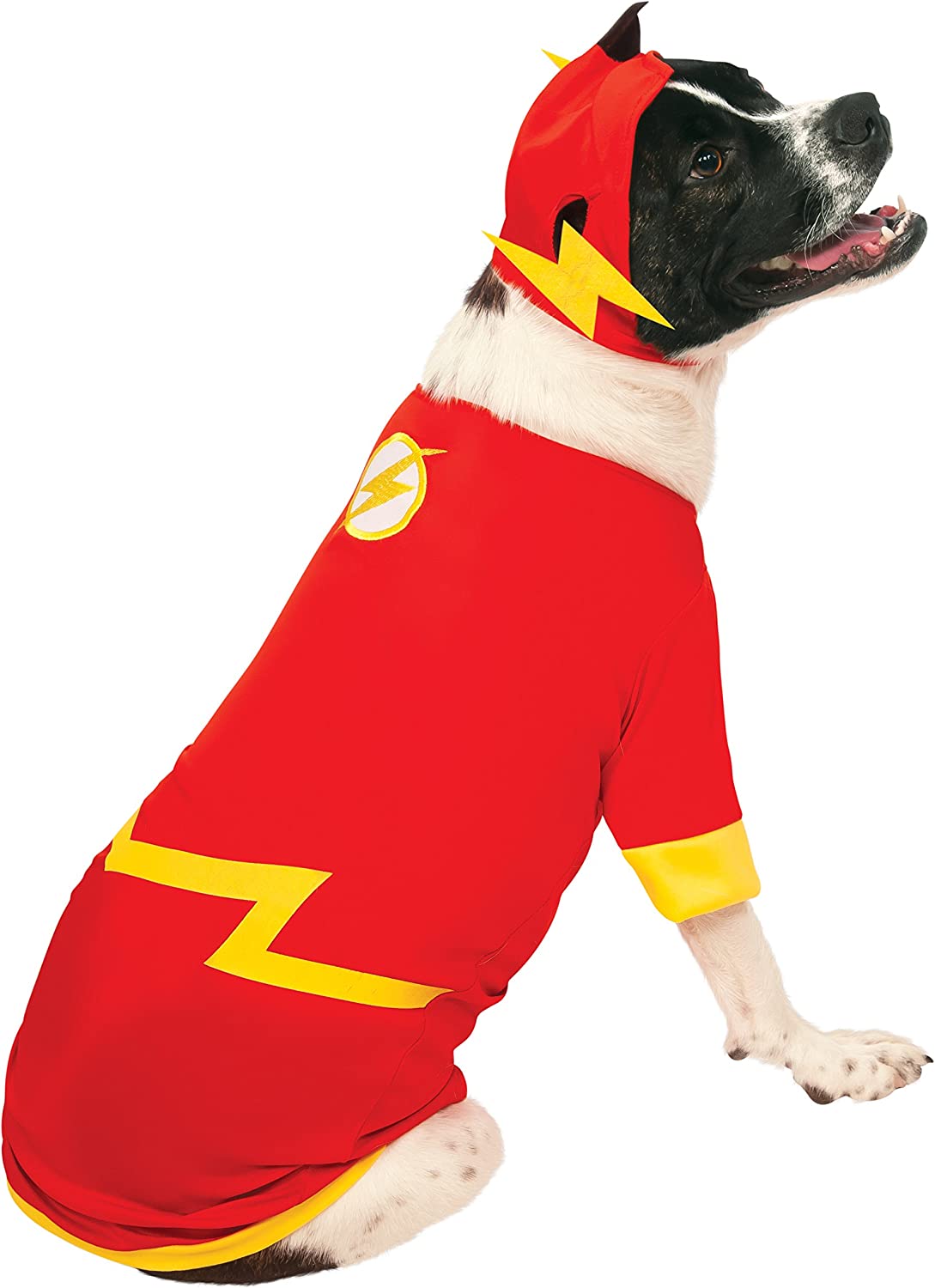 Offizielles Rubie's DC Comic Flash Hundekostüm, Superheldengeschenk, Größe: klein.