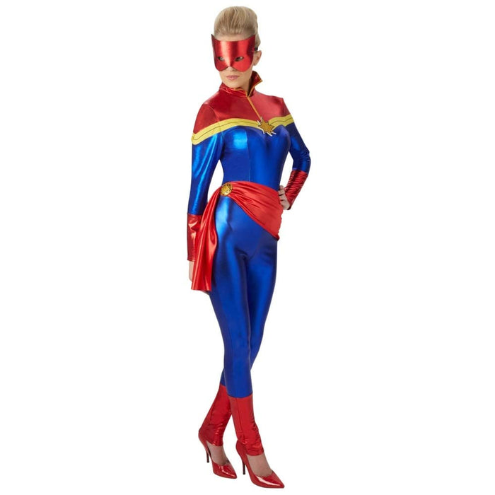 Rubie's Official Captain Marvel Costume, Ladies, Large