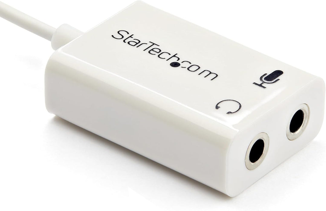 StarTech.com 4 Position Microphone and Headphone Splitter – 3.5 mm – 4 Pin / 4 Pole – Mic and Audio Combo Splitter Cable (MUYHSMFFADW