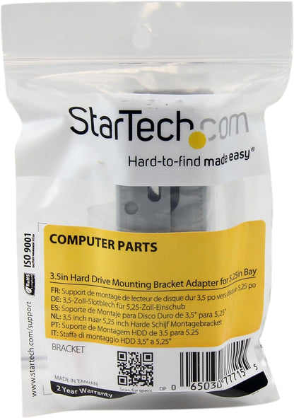 StarTech.com 3.5in Universal Hard Drive Mounting Bracket Adapter for 5.25in Bay - 3.5 to 5.25 HDD Drive Adapter (BRACKET