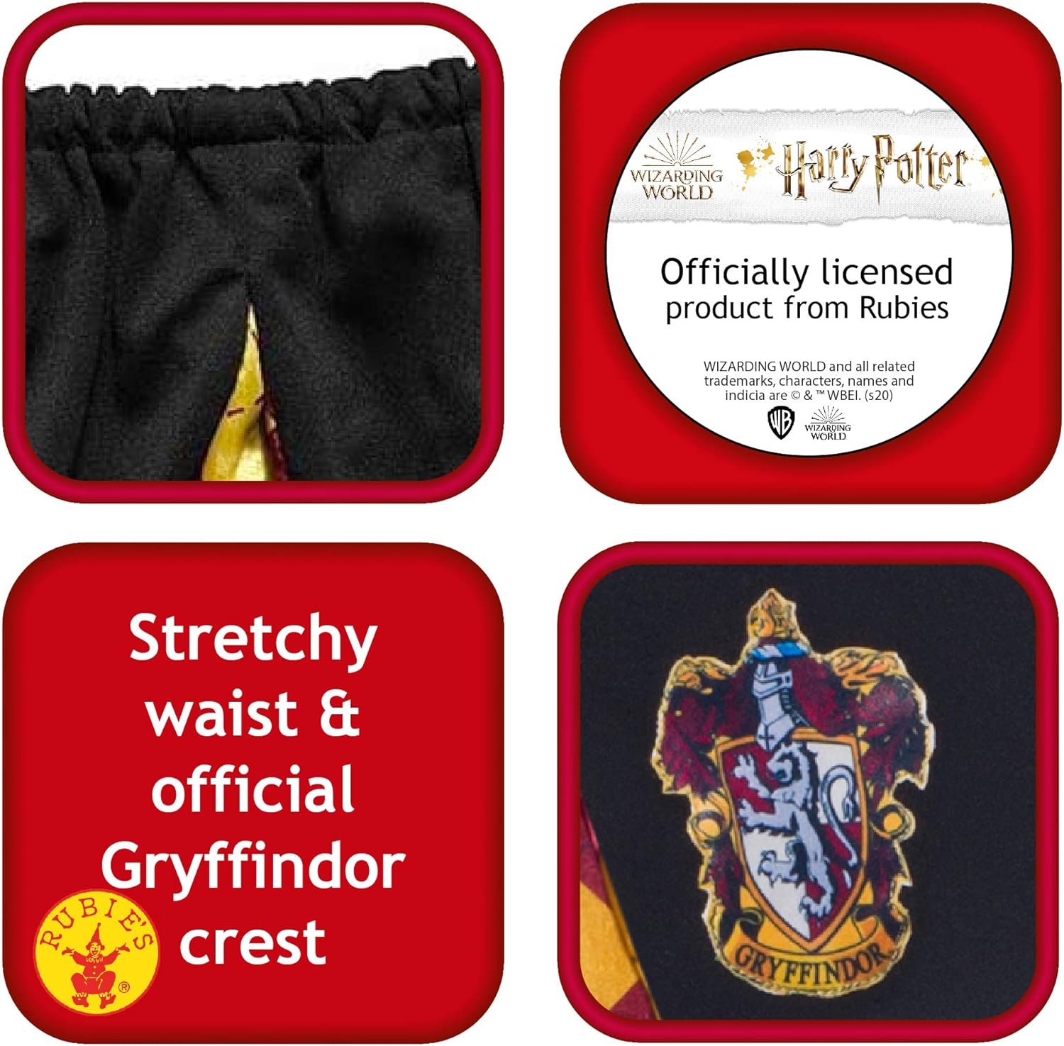 Rubie's Official Harry Potter House Skirt, Ladies Fancy Dress One Size