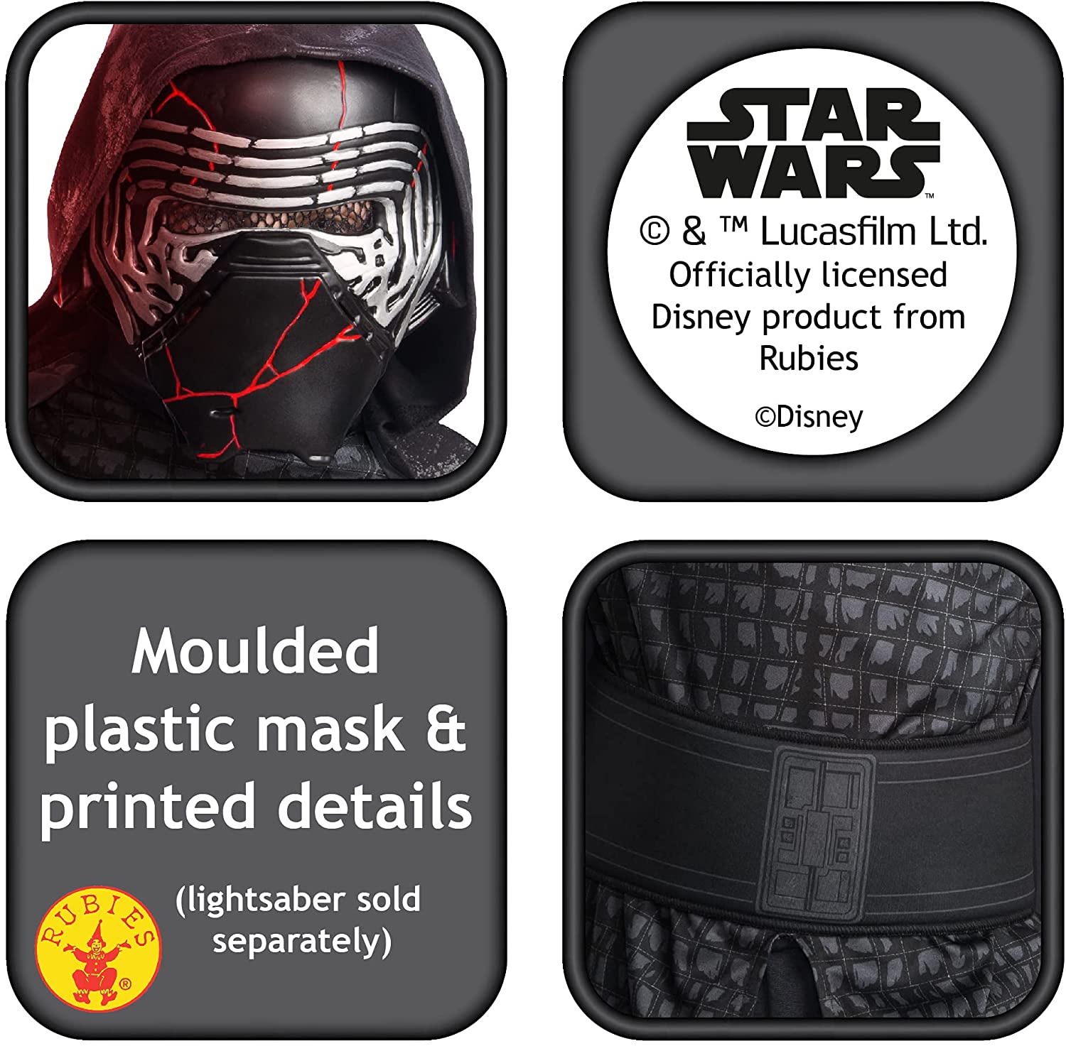 Rubie's Official Disney Star Wars Ep 9, Kylo Ren Childs Costume