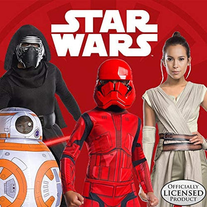 Rubie's Official Disney Star Wars Ep 9, Red Stormtrooper Half Face Mask, Childs One Size