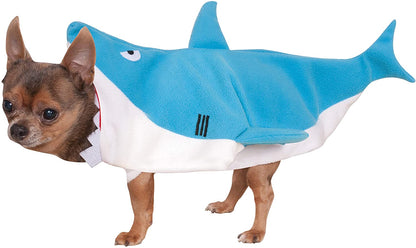 Rubie's 580080S Official Shark Pet Dog Costume, Blue/White