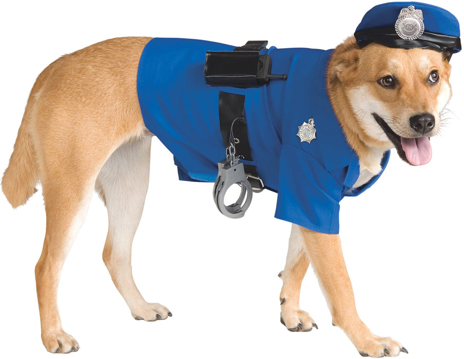 Rubie's 885945X Official Pet Dog Police Costume, Blue