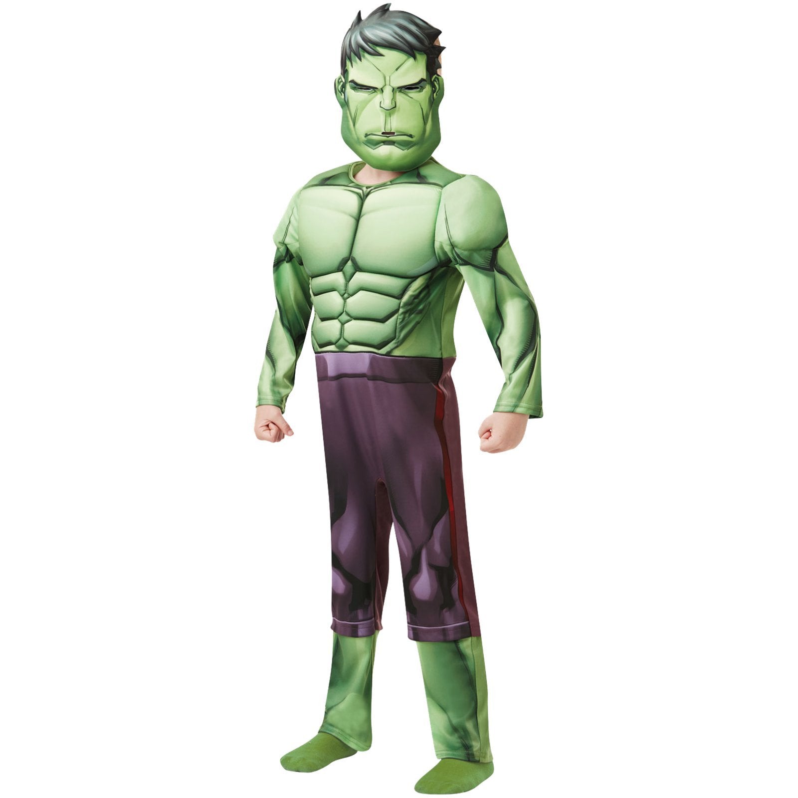 Rubie's Official Marvel Avengers Hulk Deluxe Childs Costume, Kids Superhero Fancy Dress 9-10 Years Costume