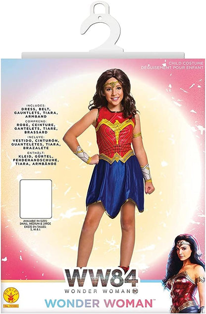 Rubie's Official DC Comics WW84 Wonder Woman Girls Costume, Kids Superhero Fancy Dress