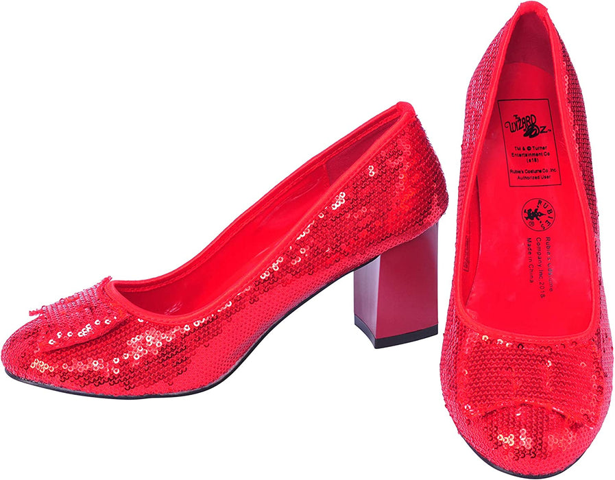 Rubie's Official Dorothy Red Sequin Shoes Wizard of Oz, Adult Costume