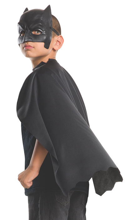 Rubie's 32669NS Official Dc Comics Warner Bros Dawn of Justice Batman Mask and Cape, Kid's