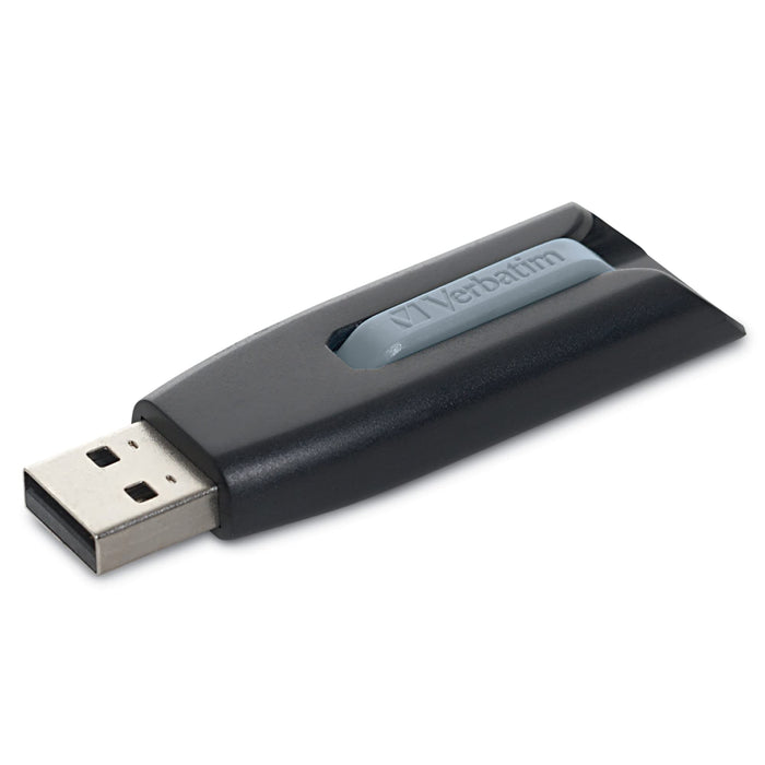 VERBATIM Store 'n' Go V3 USB-Stick - USB-3.2 Gen 1 - 32 GB - memory stick with sliding-mechanism - USB-3 with SuperSpeed-interface - external storage for laptop notebook and co - black