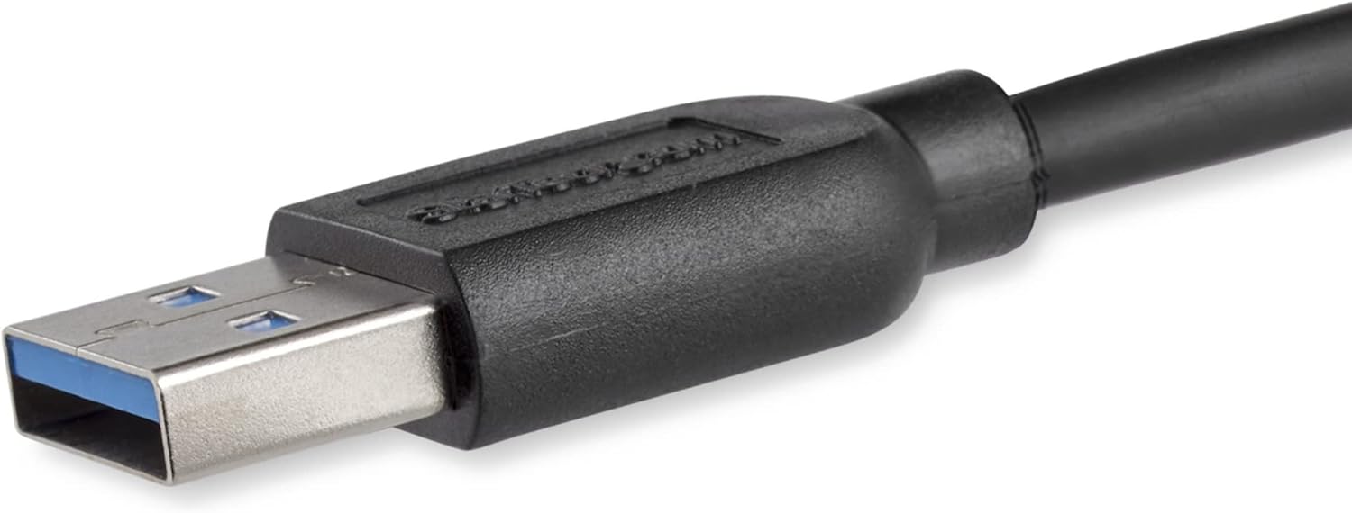 StarTech.com 2m 6ft Slim USB 3.0 A to Micro B Cable M/M - Mobile Charge Sync USB 3.0 Micro B Cable for Smartphones and Tablets (USB3AUB2MS