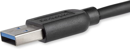 StarTech.com 2m 6ft Slim USB 3.0 A to Micro B Cable M/M - Mobile Charge Sync USB 3.0 Micro B Cable for Smartphones and Tablets (USB3AUB2MS