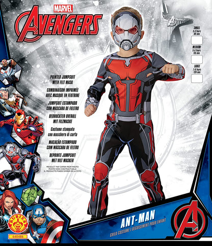 Rubie's Official Marvel Avengers Ant-Man Classic Childs Costume, Kids Superhero Fancy Dress