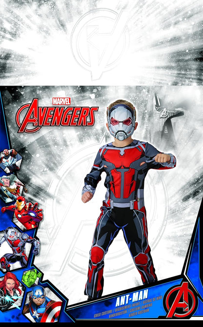 Rubie's Official Marvel Avengers Ant-Man Classic Childs Costume, Kids Superhero Fancy Dress