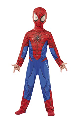 Rubie's Official Marvel Spider-Man Classic Childs Costume, Kids Superhero Fancy Dress