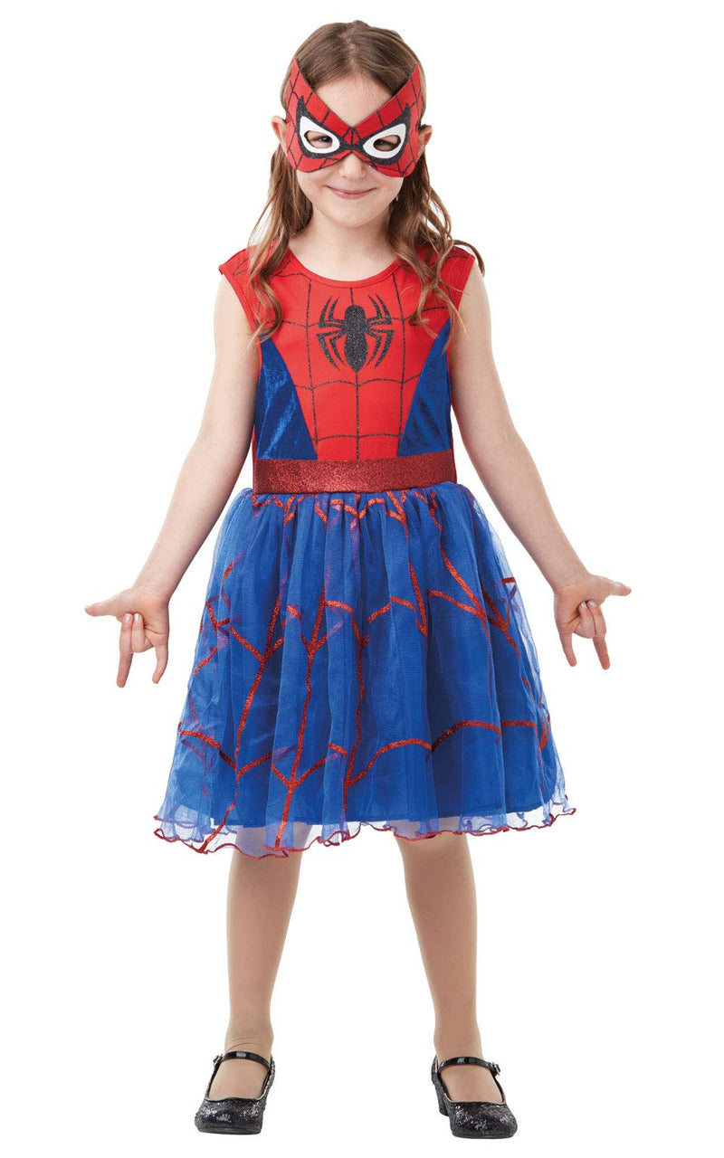 Rubie's Official Marvel Spider-Girl Deluxe Childs Costume, Kids Superhero Fancy Dress