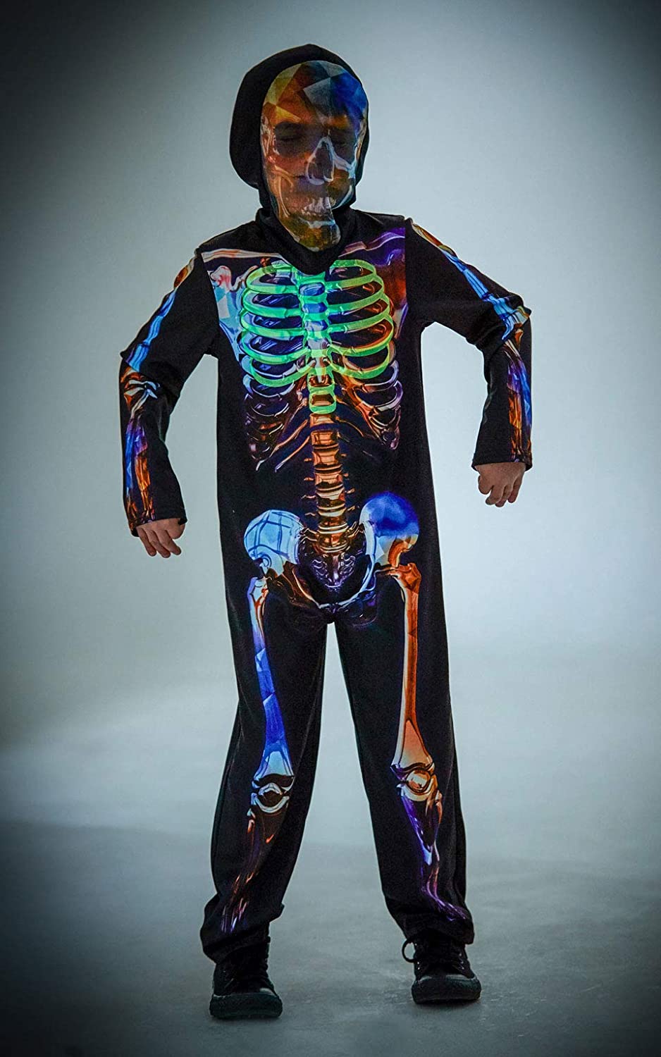 Rubie's Official Skeleton Glow In The Dark, Childs Halloween Costume Halloween