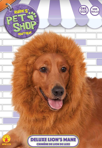 Rubie's Official Lion's Mane Dog Pet Costume, One Size