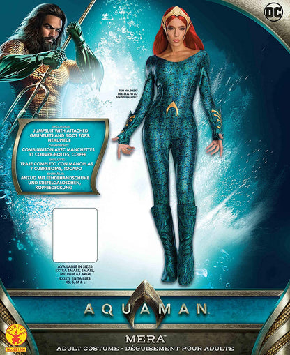 Rubie's Official DC Aquaman The Movie, Ladie's Deluxe Mera Costume 12-14