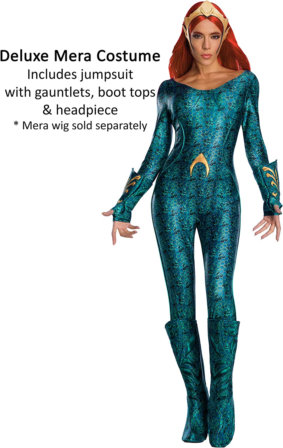 Rubie's Official DC Aquaman The Movie, Ladie's Deluxe Mera Costume 12-14