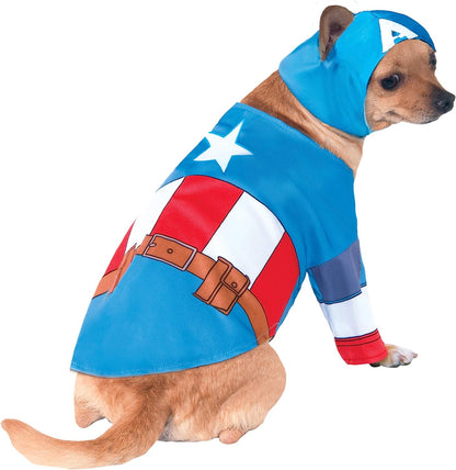 Rubie's 580070S Official Captain America Pet Dog Costume, Small
