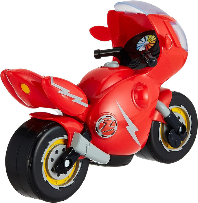 TOMY Ricky Zoom Lights & Sounds Ricky Motorbike Toy, Large Toy Motorcycle with 8 Sounds and Phrases, Action Figures for Boys, Free-Wheeling Kids Motorbike Toys for 3 Year Old Boys and Girls +