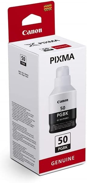 Canon GI-50 PGBK Original Tintenbehälter (Nachfülltinte PIXMA MegaTank Serie, Modelle PIXMA GM2050/-G6050/- G5050) schwarz, 135ml, CO13415