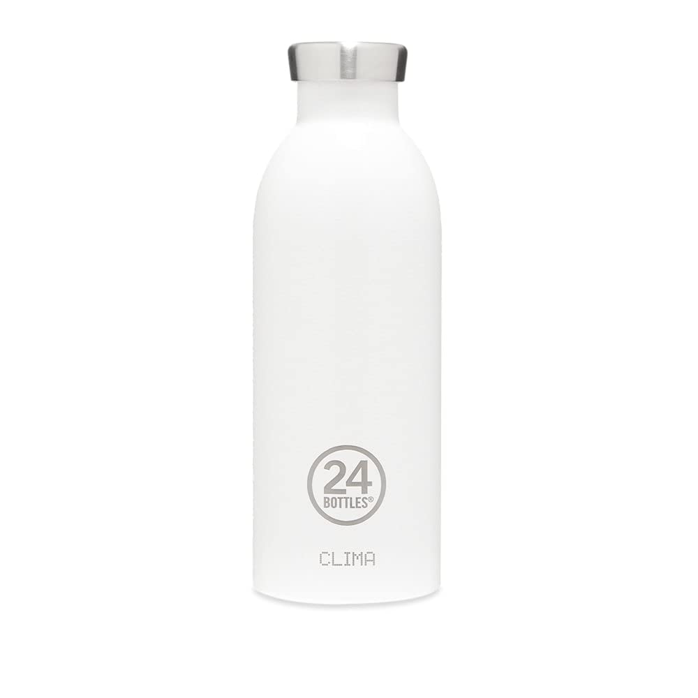 24Bottles Clima – Stainless Steel Water Bottle, Thermal Bottle 500 ml 12H Hot and 24H Cold, Ideal as a Gym, Children and Sports Bottle, 100% Airtight, Water Bottle Sustainable