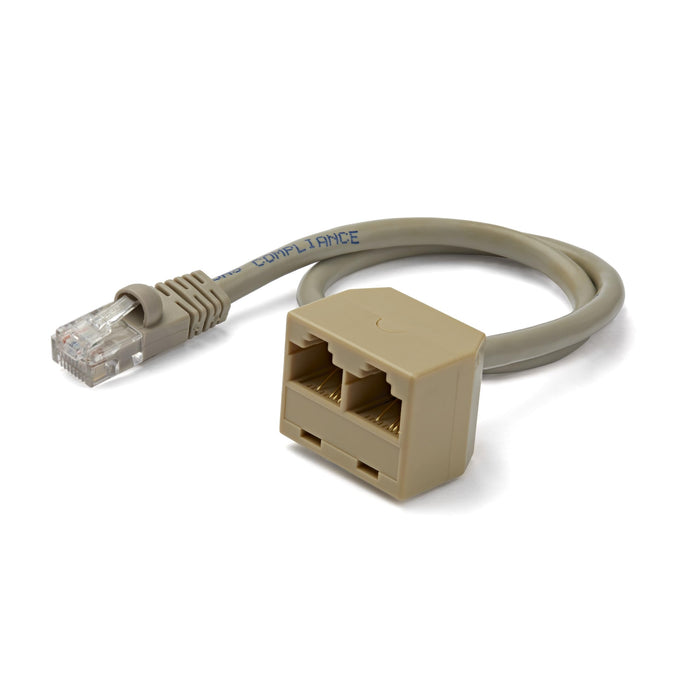 StarTech.com 2-to-1 RJ45 10/100 Mbps Splitter/Combiner - One adapter required at each end of the connection (RJ45SPLITTER