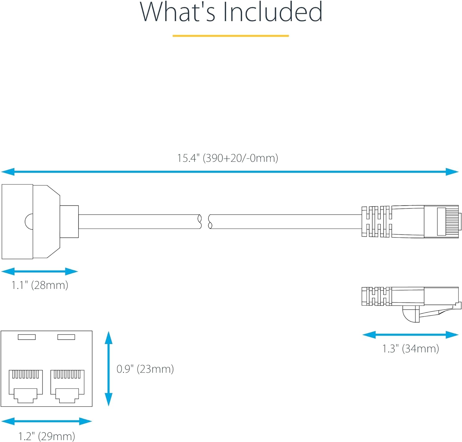 StarTech.com 2-to-1 RJ45 10/100 Mbps Splitter/Combiner - One adapter required at each end of the connection (RJ45SPLITTER