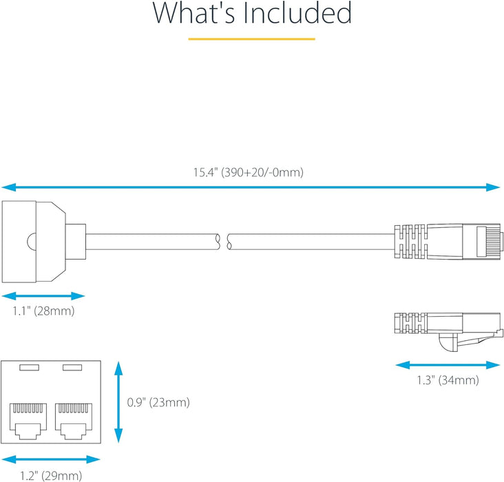 StarTech.com 2-to-1 RJ45 10/100 Mbps Splitter/Combiner - One adapter required at each end of the connection (RJ45SPLITTER